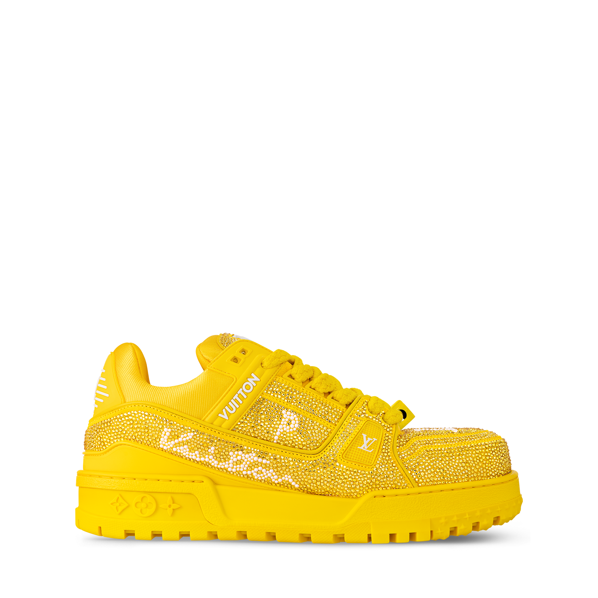 LOUIS VUITTON フラットシューズ イエロー/デニム LV Trainer Maxi Sneaker - All Shoes - 1ACXK9 | LOUIS VUITTON